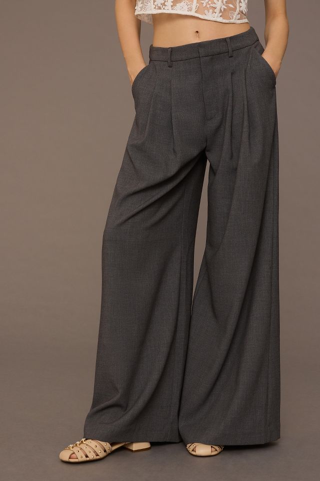 The Avery Pleated Wide-Leg Trousers by Maeve #3