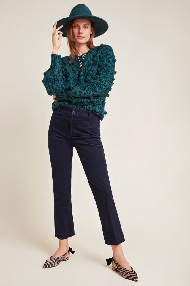 The Essential Corduroy Cropped Flare Trousers