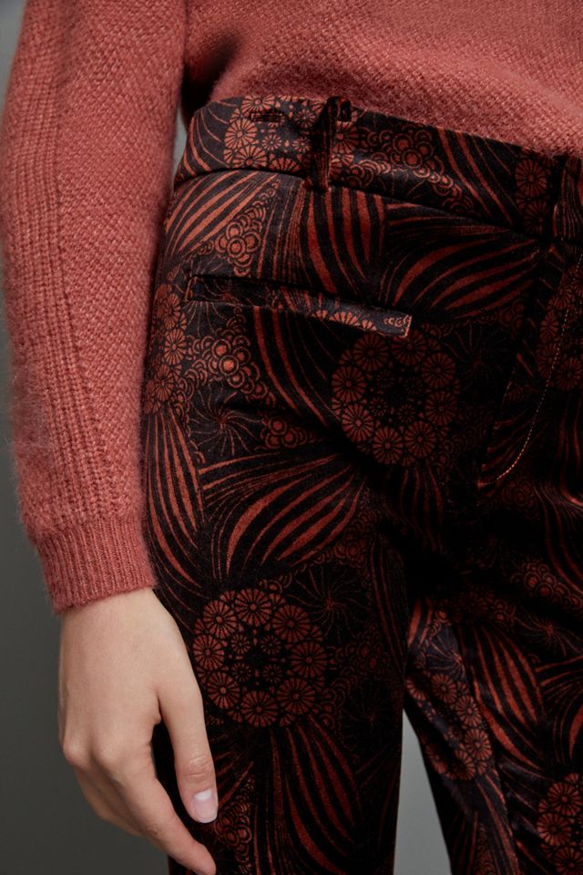 Essential Velvet Kick Flare Pants #2