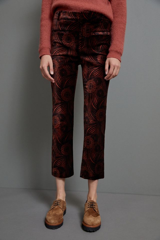 By Anthropologie Velvet Flare Pants