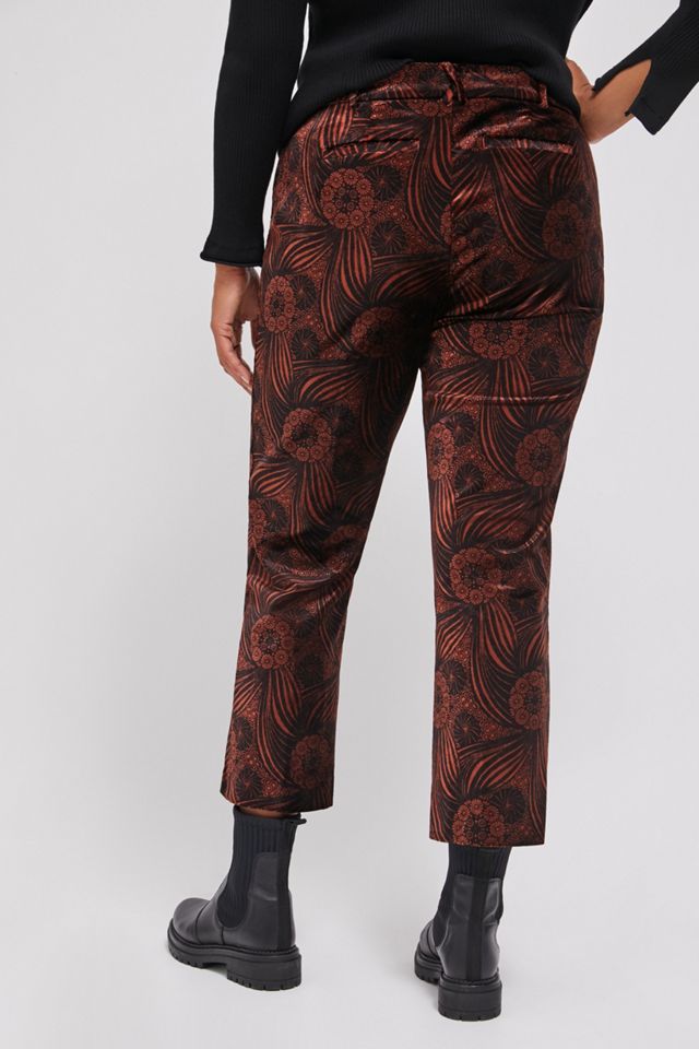 Essential Velvet Kick Flare Pants #6