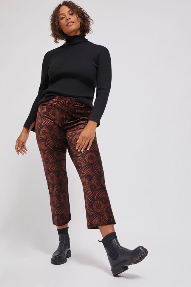 Essential Velvet Kick Flare Pants #4