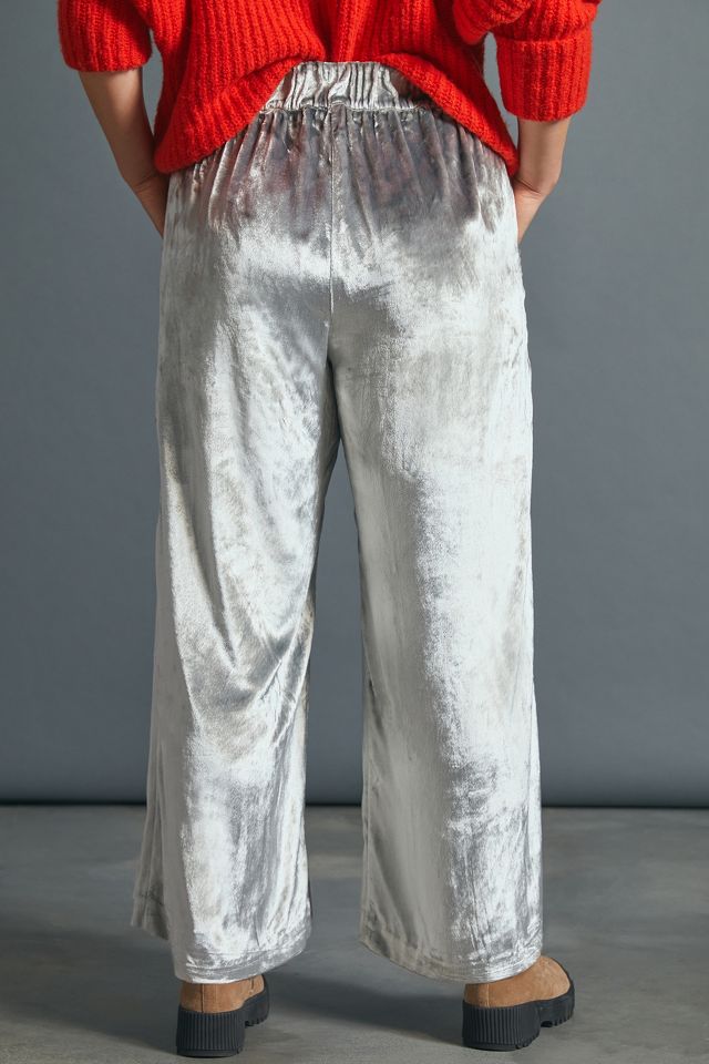 Maeve Anastacia Velvet Wide-Leg Pants #6