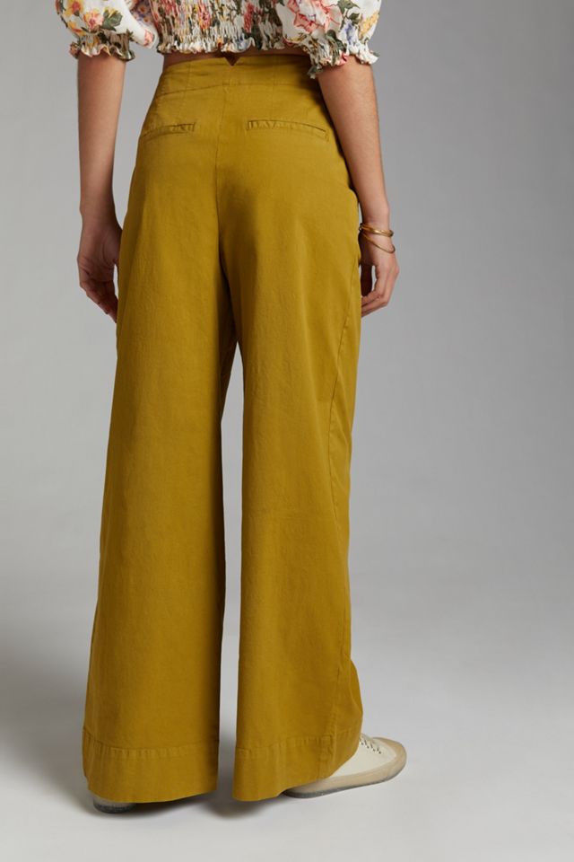 Maeve Pleated Wide-Leg Pants #2