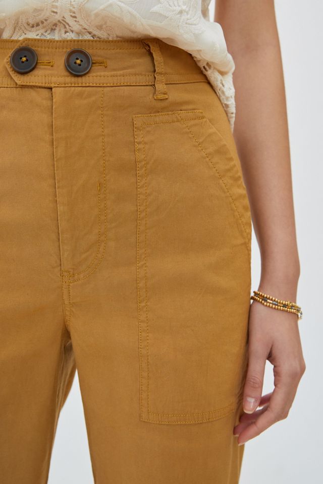 Maeve Colette Cropped Wide-Leg Pants #3
