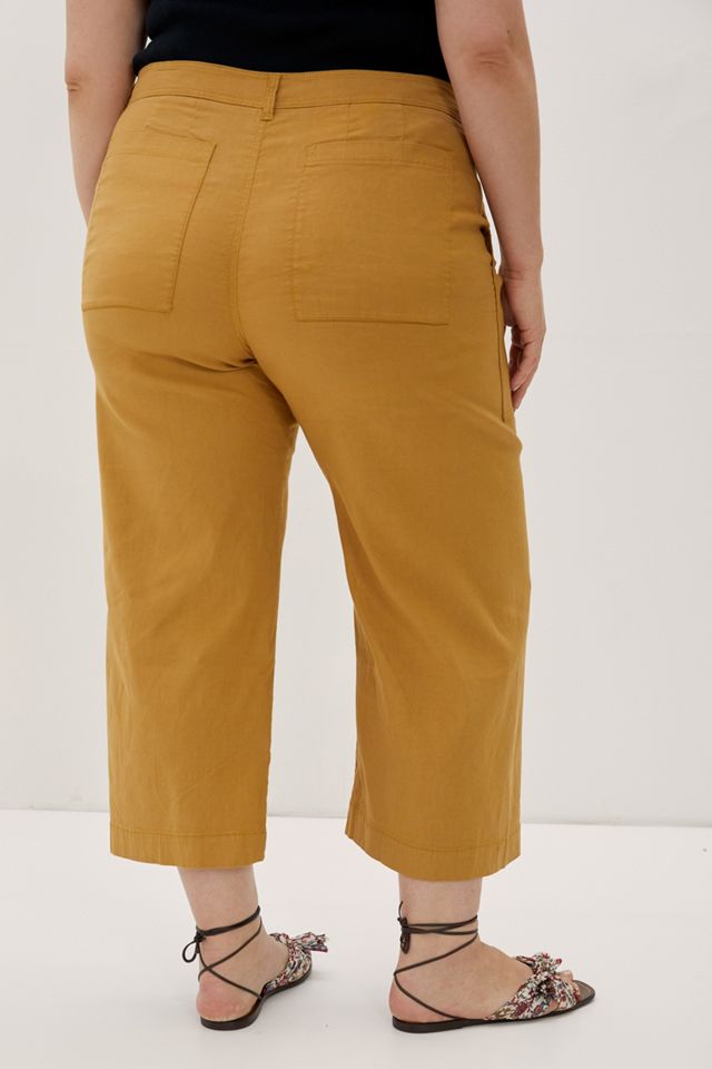 Free People We The Free Patti Pants Mustard Cropped Pants New Size