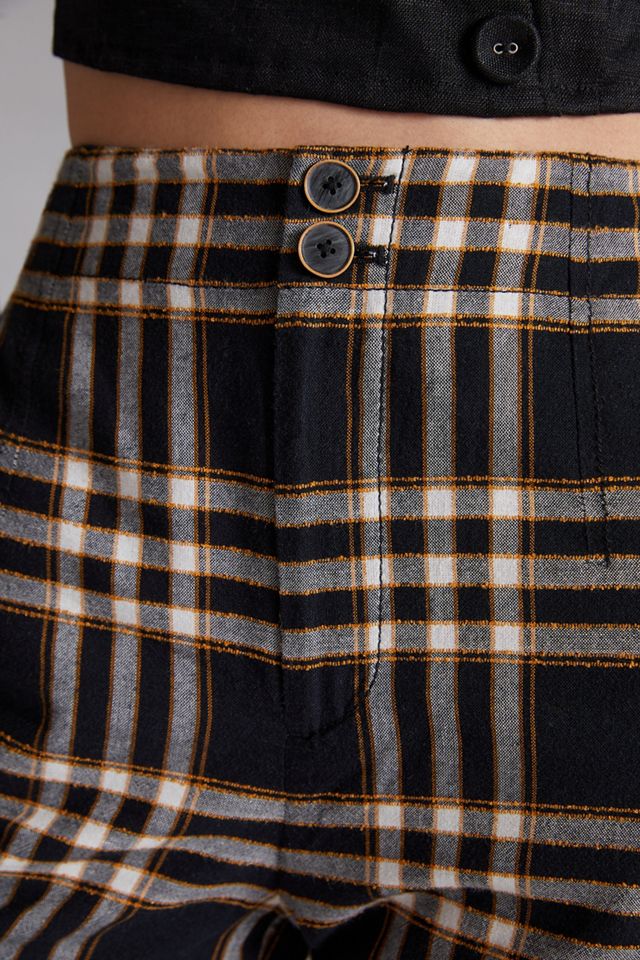 Maeve Plaid Wide-Leg Pants #3
