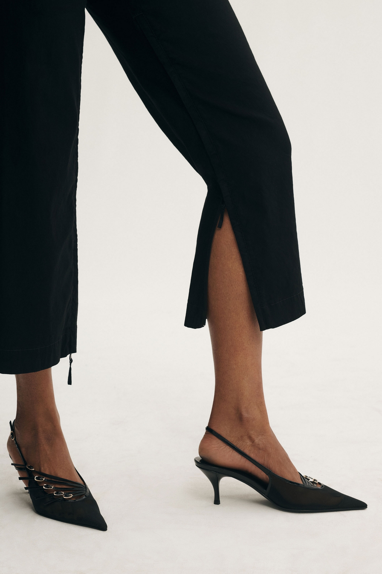 The Colette Cropped Wide-Leg Pants by Maeve