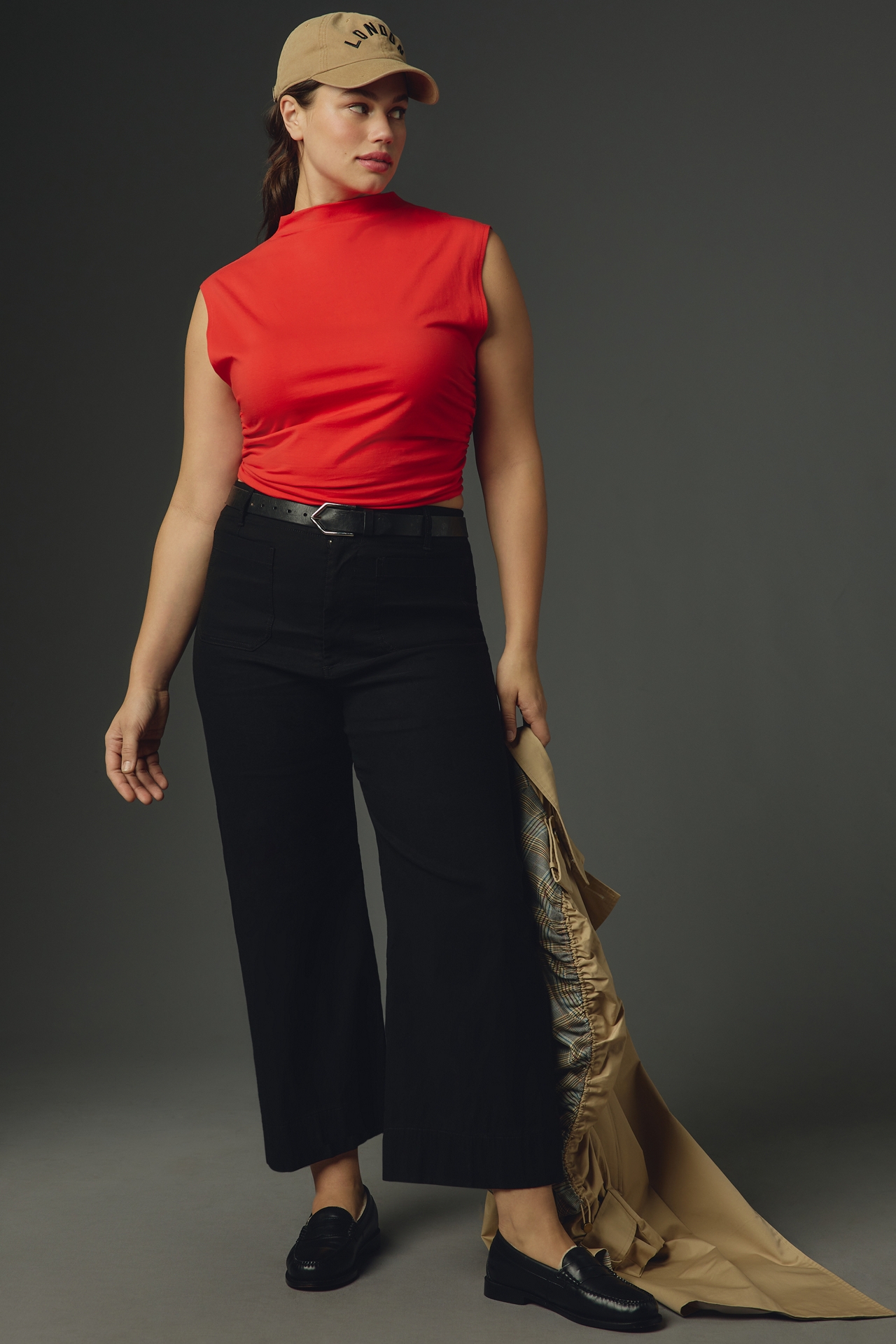 The Colette Cropped Wide-Leg Pants by Maeve