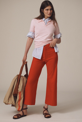 cropped wide leg pant