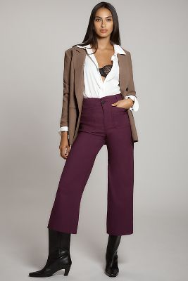 MAEVE THE COLETTE CROPPED WIDE-LEG PANTS BY MAEVE 