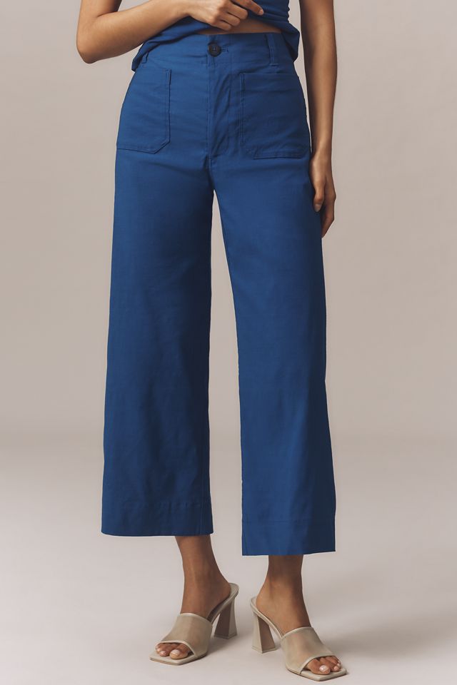 The Colette Magic Fabric Crop Wide-Leg Pants by Maeve #1