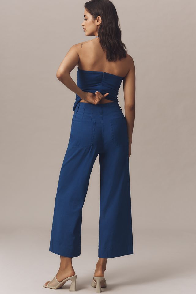 The Colette Magic Fabric Crop Wide-Leg Pants by Maeve #3