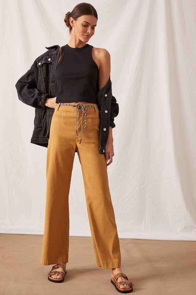 Anthropologie wide leg trousers hotsell