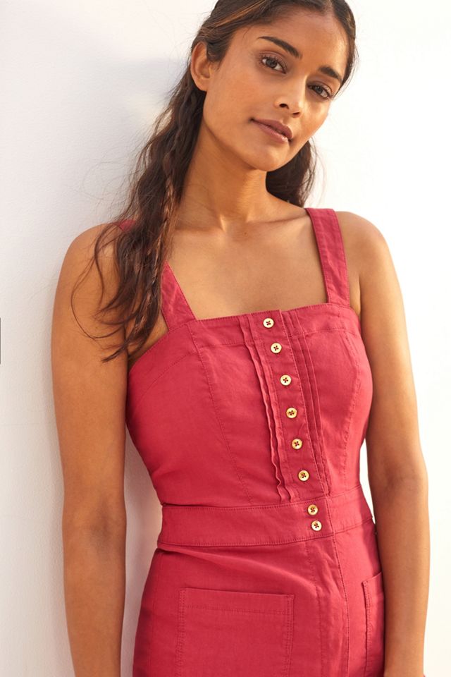 Maeve Colette Cropped Wide-Leg Overalls | Anthropologie
