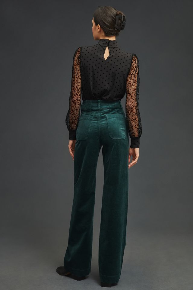 The Colette Wide-Leg Corduroy Pants #2