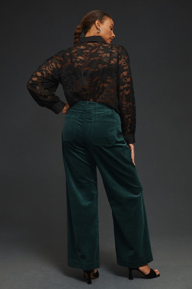 The Colette Wide-Leg Corduroy Pants #9
