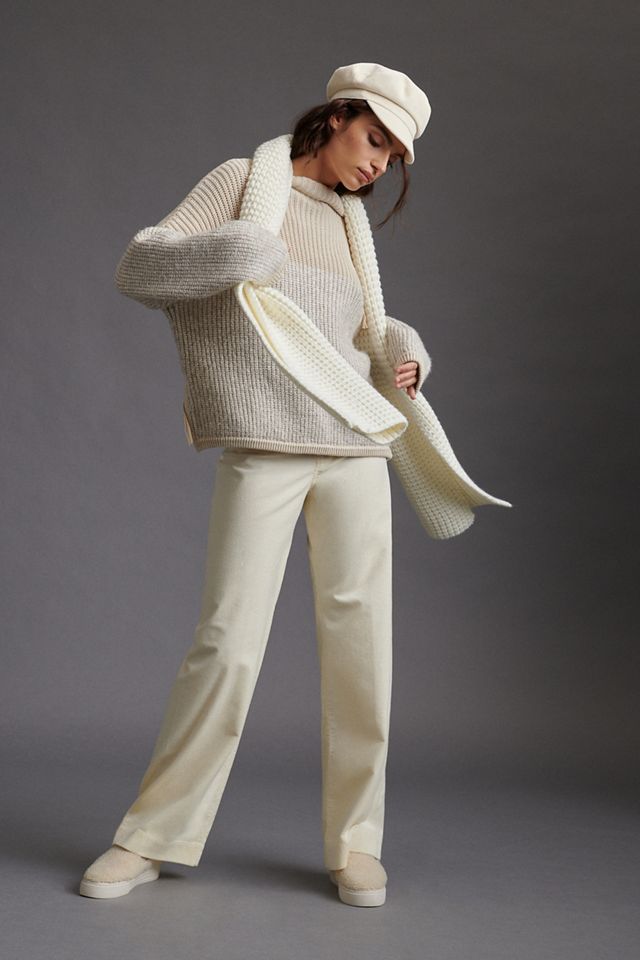 Maeve Colette Corduroy Pantalones de pierna ancha #1