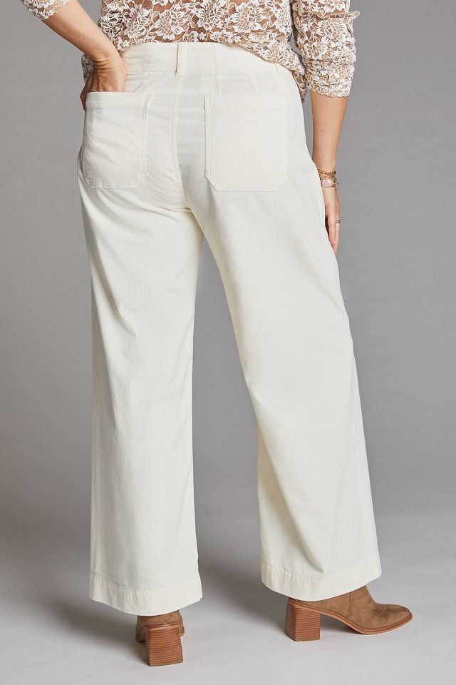Maeve Colette Corduroy Pantalones de pierna ancha #9