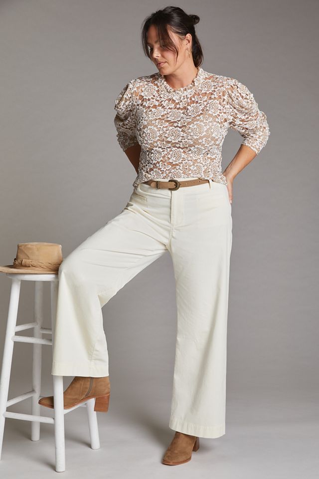 Maeve Colette Corduroy Pantalones de pierna ancha #8