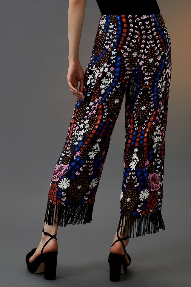 Maeve Printed Wide-Leg Trousers