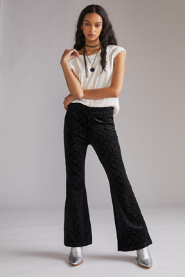 velvet flare pants