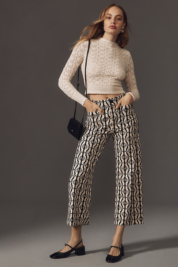 Maeve The Colette Wide-Leg Ponte Trousers