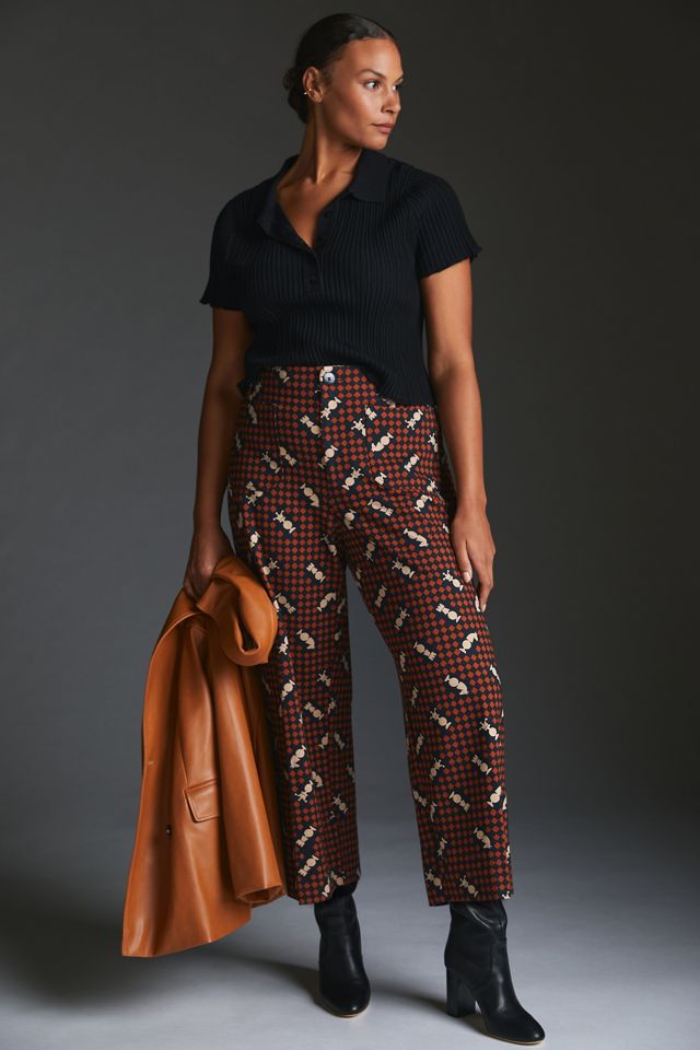 The Colette Ponte Crop Wide-Leg Pants by Maeve #5