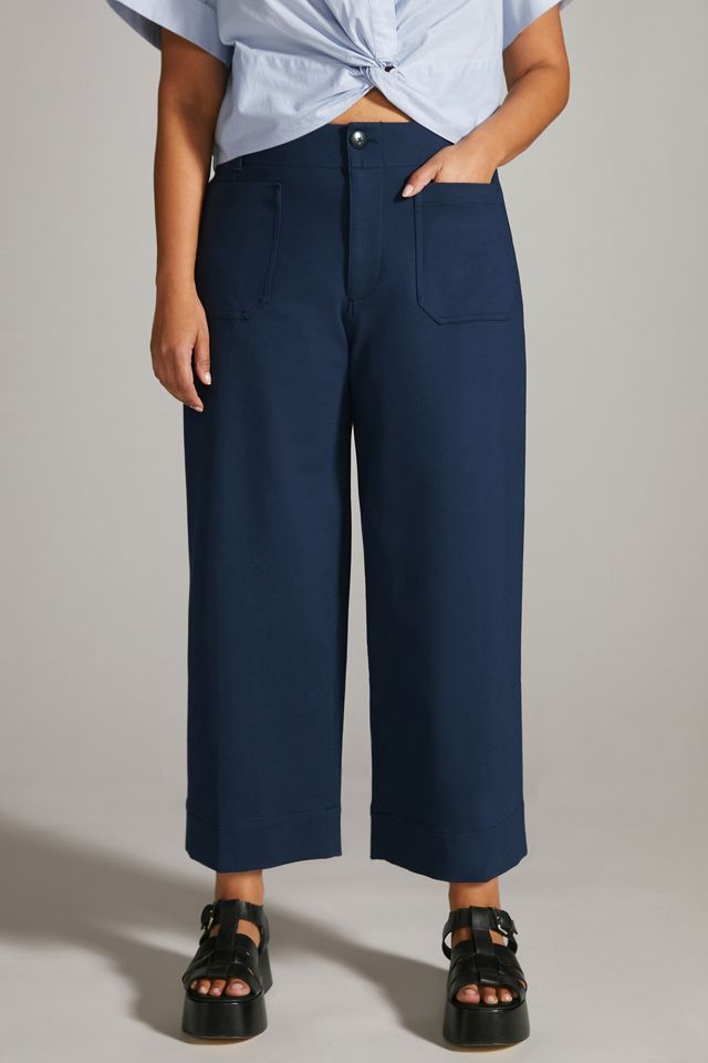 Colette Cropped Wide-Leg Pants