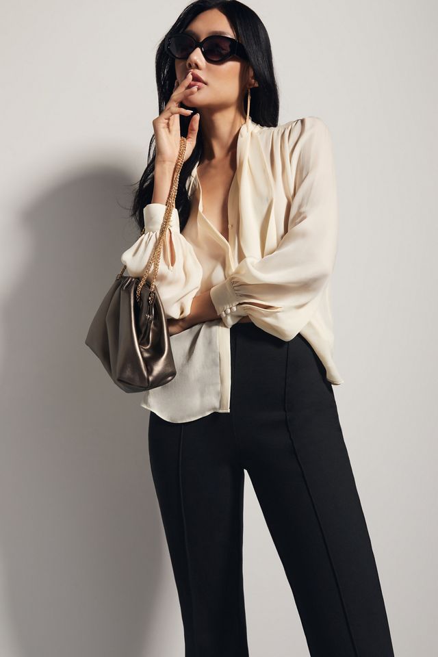 The Margot Kick-Flare Cropped Pants by Maeve #9