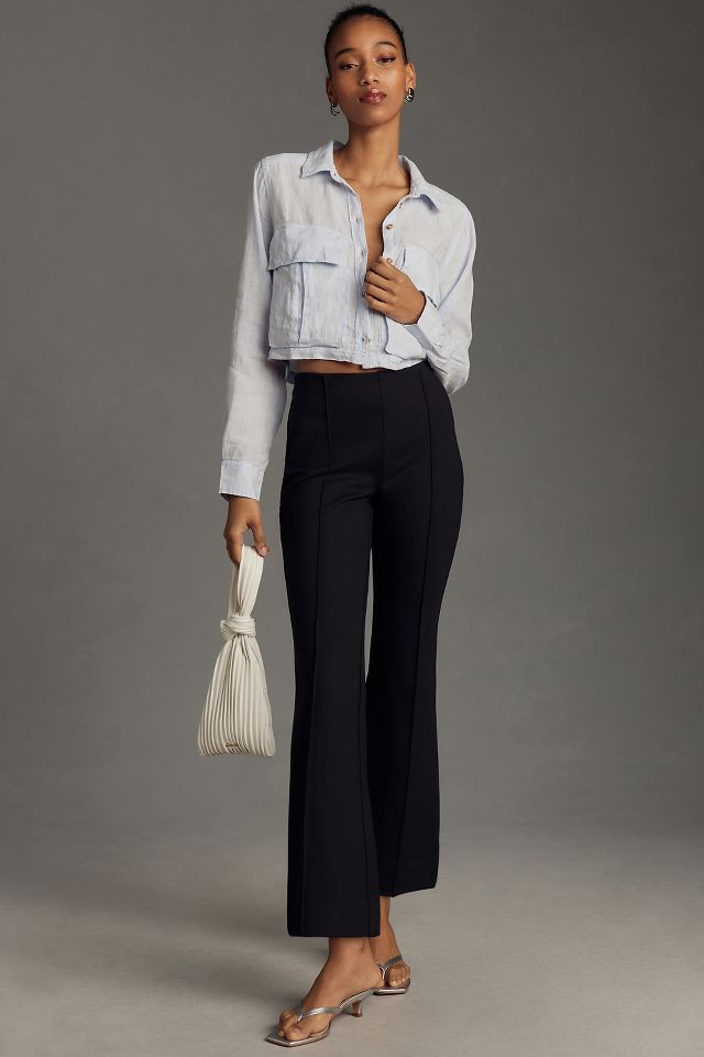 Cropped on sale black slacks