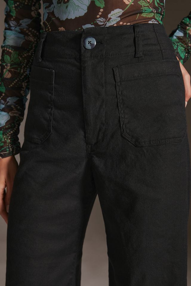 The Colette Cropped Linen Wide-Leg Pants #3