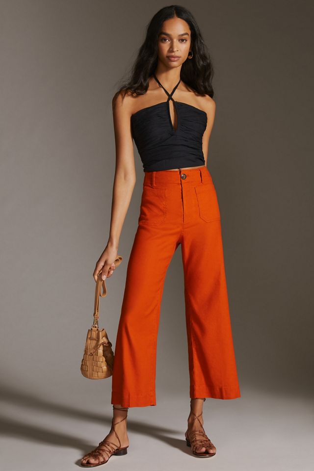 Colette European Linen Stretch Wide Leg Pants #4