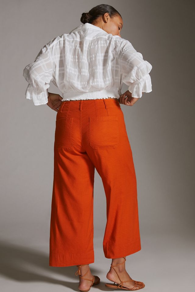 Colette European Linen Stretch Wide Leg Pants #7