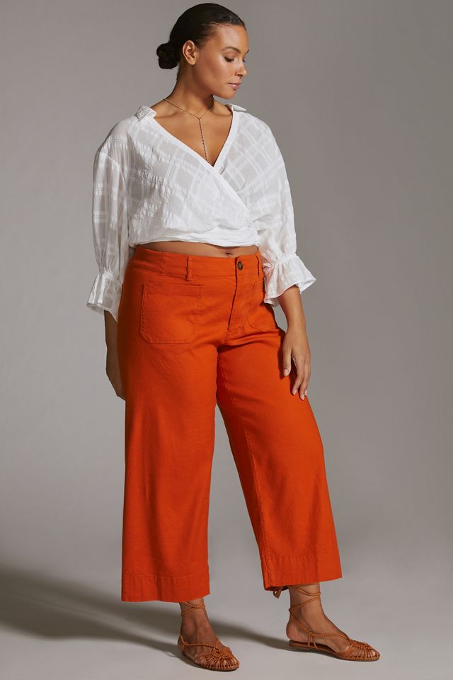 Colette European Linen Stretch Wide Leg Pants #9