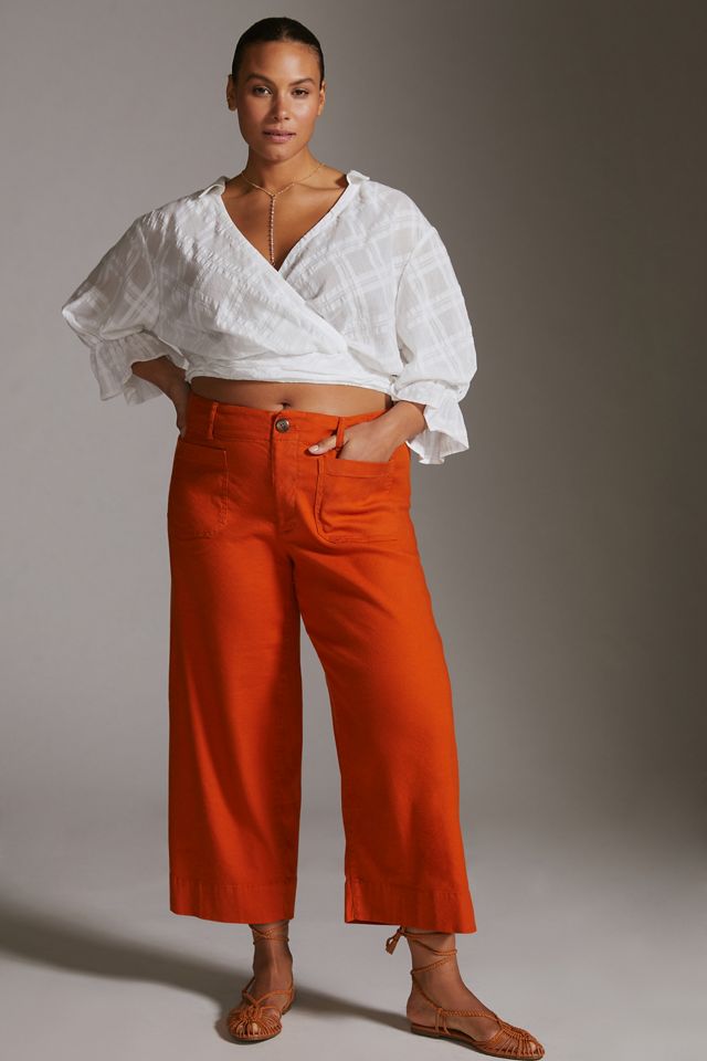Colette European Linen Stretch Wide Leg Pants #5