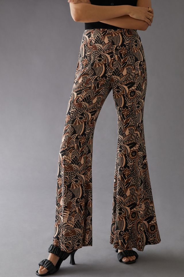 By Anthropologie Drapey Flare Pants #1