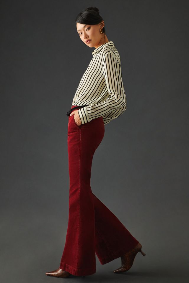 By Anthropologie Low-Rise Flare Corduroy Pants #5