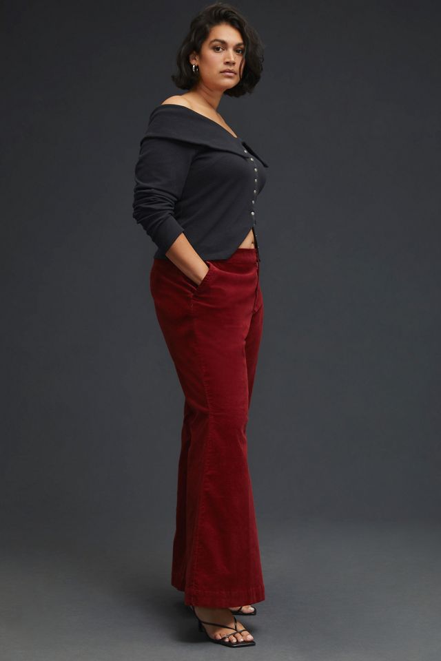 By Anthropologie Low-Rise Flare Corduroy Pants #2