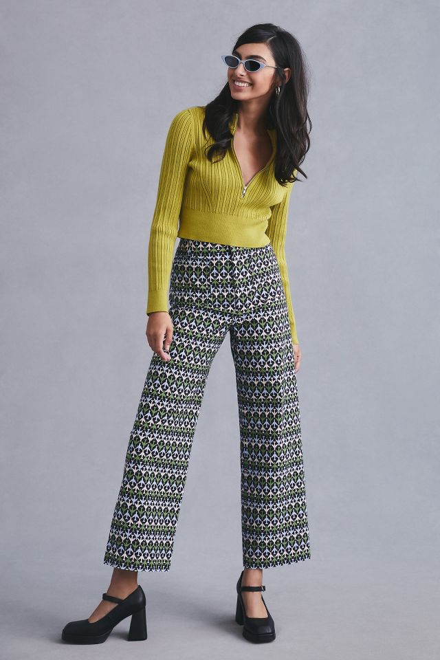 The Colette Cropped Wide-Leg Pants | Anthropologie