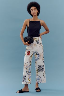 Maeve The Colette Cropped Wide-leg Pants By : Magic Fabric Edition