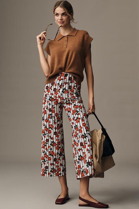 The Colette Magic Fabric Crop Wide-Leg Pants by Maeve