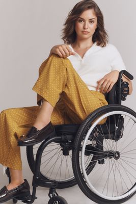 Maeve Colette High-Rise Wide-Leg Pants in Magic Fabric