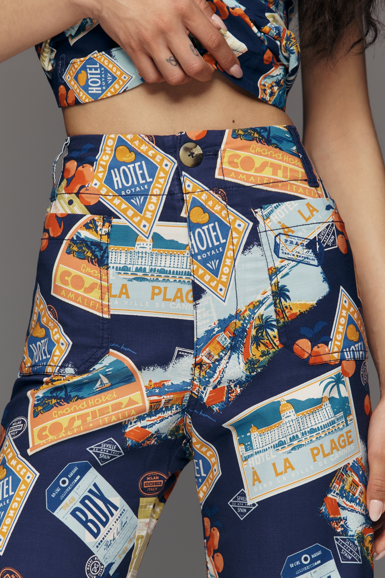 The Colette Magic Fabric Crop Wide-Leg Pants by Maeve