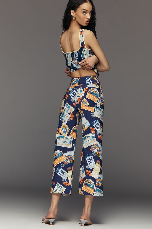 Maeve Colette High-Rise Wide-Leg Pants in Magic Fabric #3