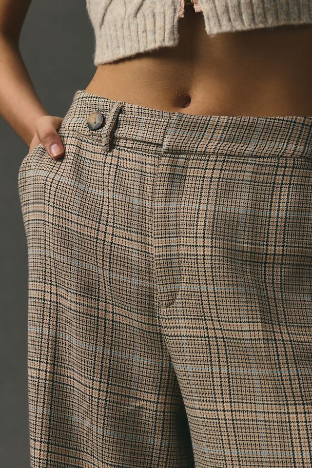 Maeve Plaid Wide-Leg Pants #4
