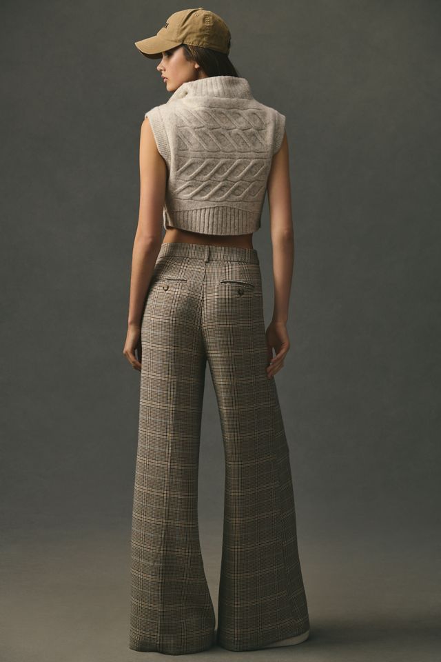 Maeve Plaid Wide-Leg Pants #5