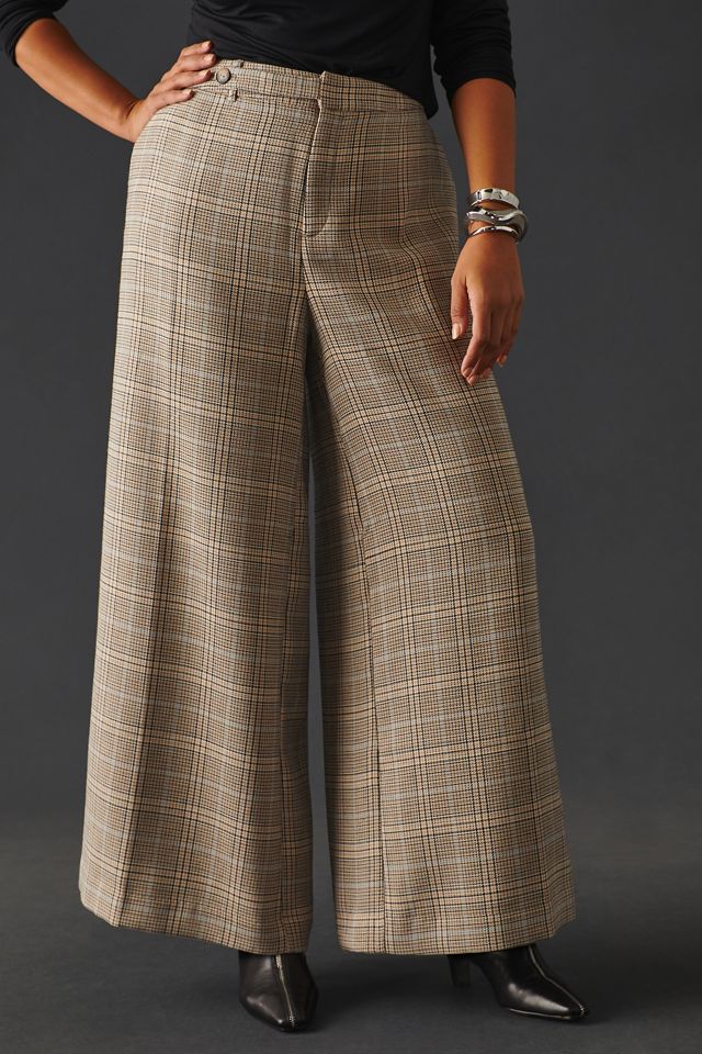 Maeve Plaid Wide-Leg Pants #8
