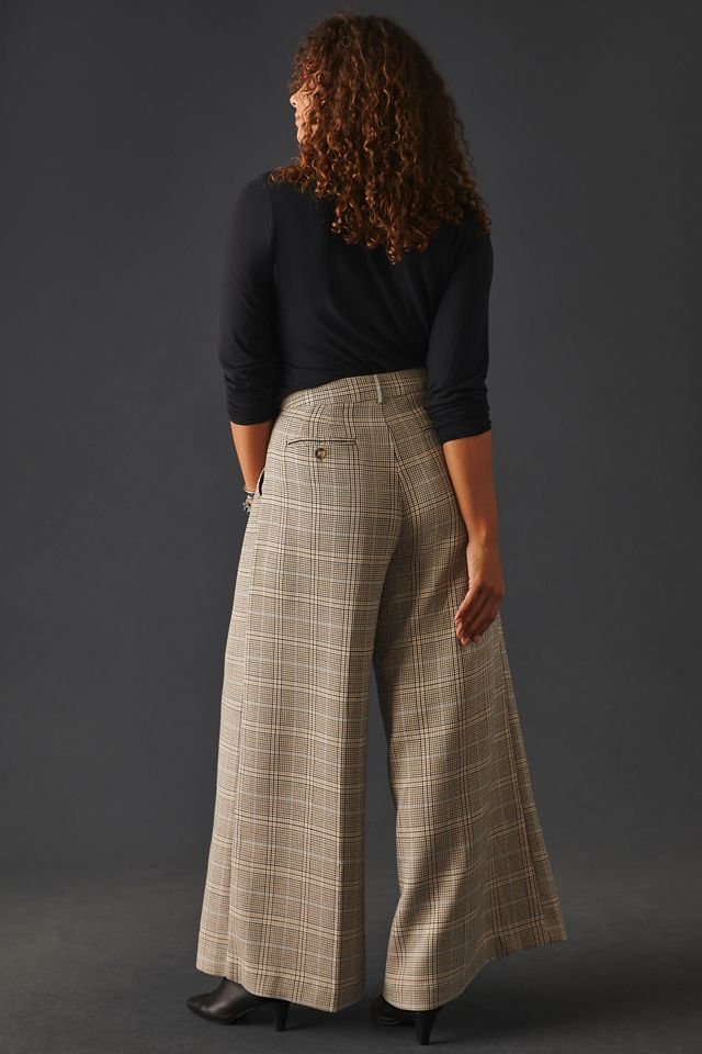 Maeve Plaid Wide-Leg Pants #10