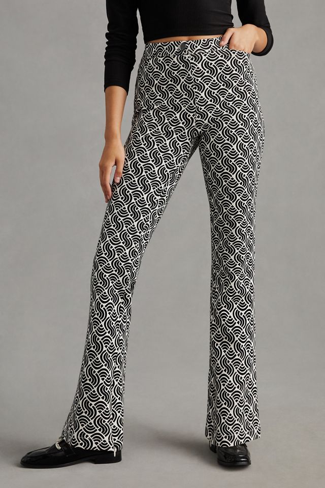 Maeve Mid-Rise Flare Stretch Pants #1